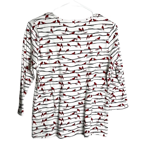 Charter Club Luxury - Cardinal Long Sleeve Tee - Sz. MP - Picture 2 of 5